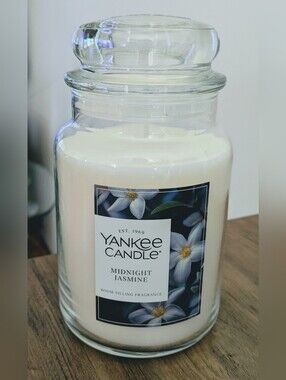 Yankee Candle Midnight Jasmine Large White Jar  4.8 Stars